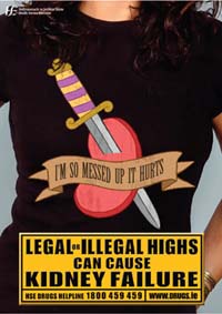 Poster - Legal or Illegal Highs can cause kidney failure