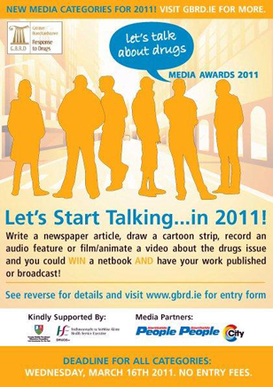 Lets Talk about Drugs Media Awards Poster