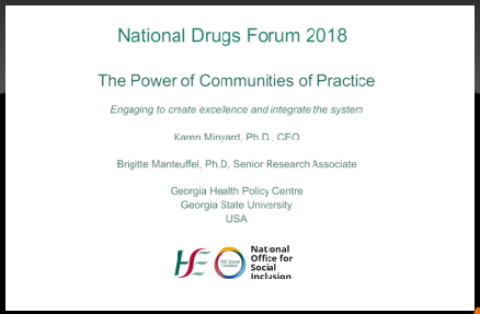 National Drugs Forum 2018 Karen Minyard and Brigitte Manteuffel talk about the power of communities